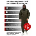 Костюм противоэнцефалитный антимоскитный KATRAN Протект (Твил, олива), Размер: 56-58 Рост: 182-188