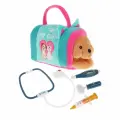 Мягкая игрушка в сумке Fluffy Family собачка Ветеринар, искусственный мех, 14см , игровой набор с аксессуарами