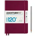 Блокнот Leuchtturm 120g Edition Medium A5 101л без линовки твердая обложка Красный Портвейн