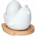 Набор для специй native 2 пр. в форме курочки с яйцом на дерев. подставке Lefard (198257)