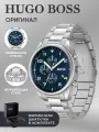 Наручные часы BOSS, серый/синий