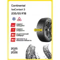 Шина Continental IceContact 3 235/55r18 104t xl icecontact 3 tl fr ta (шип.), Легковые автомобили Шипованные