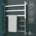Водяной полотенцесушитель Onix, модель Moon Left 600x800, лесенка с боковым подключением слева, полный комплект