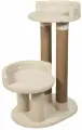 Игровой комплекс для кошек Шерстинка ваниль с 2мя ярусами, высота 30 см