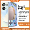 Смартфон Vove Camon20 , 12/128 ГБ, с защитой глаз от синего света, большим экраном, быстрой зарядкой, доступной ценой для детей и пожилых людей , Белый