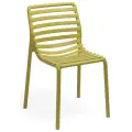 Стул пластиковый Doga Bistrot Nardi желтый, пластик, твердое сиденье, без подлокотников