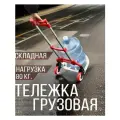 Тележка грузовая на колесах складная, ручка телескопическая