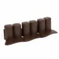 Ограждение для клумб Prosperplast Palisada-6, полипропилен, цвет темно-коричневый, 3 м