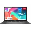Ноутбук MSI Modern 15.6 IPS, i3-1315U (до 4.5 ггц), 16 GB ОЗУ, SSD 512 GB, Win 11 PRO+Office, рус. клав. с подсвет.