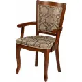 Стул деревянный с подлокотниками из массива бука Лорель Миланский орех