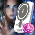 Магнитный пауэрбанк 5000 mAh Luckroute MagSafe Power Bank для телефона, с быстрой беспроводной зарядкой, полностью совместим с iPhone 12/13/14/15