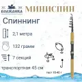 Спиннинг Волжанка Мини Спин тест 10-40гр 2.1м (7 секций) (IM6)
