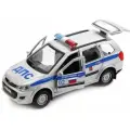 Машина Lada Kalina Cross Полиция 12 см металлическая, 3 штуки