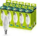 Лампа светодиодная Ergolux, 11 Вт, 220В, свеча, C35, E14, 4500K, 10 шт