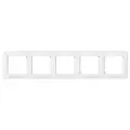 Рамка Legrand Valena Classic 5 постов, горизонтальный монтаж, цвет белый, комплект из 2 шт