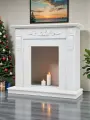 Портал каминный Соренто белый, под очаги (Majestic, Fobos, Eugene, 3D Olympic, 3D Oregan)