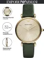 Наручные часы EMPORIO ARMANI Gianni T-Bar, зелeный