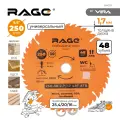 Диск пильный по дереву Rage by Vira Universal 250х30х1,7 мм 48 зубьев (594237)