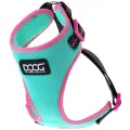 Шлейка DOOG Neoflex Soft Harness (Neon High Vis), обхват шеи 39-44  см, бирюзовый/розовый, XL