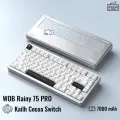 Механическая клавиатура WOB Rainy 75 Pro, Galactic Silver, (Kailh Cocoa Switch), Серебристый, Английская раскладка