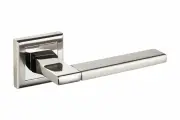 Ручки дверные на квадратной розетке Bussare TORRE A-52-30 CHROME/S. CHROME
