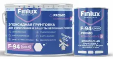 Грунтовка для бетонных полов эпоксидная для укрепления и защиты Finlux F-94 Gold, для наружних и внутренних работ, 7,5 кв. м
