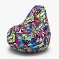 Кресло-мешок Мир Пуффов«Груша» размер- XXXXL Велюр Бэнг, с ручкой для переноски
