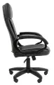 Кресло руководителя CHAIRMAN 794 LT, экокожа, черный с механизмом качания и мягкими подлокотниками