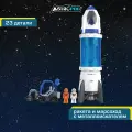 Ракета с космонавтом и луноход с металлоискателем Астропод, космический корабль марсоход, ASTROPOD