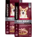 Мираторг PRO MEAT GRAIN FREE MEDIUM ADULT беззерновой для взрослых собак средних пород с ягненком и картофелем (10 + 10 кг)