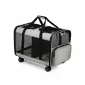 Сумка-переноска для 2 животных кошек собак, на колесах