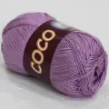 Пряжа VITA cotton COCO Vita, сиреневый - 3869, 100% мерсеризованный хлопок, 5 мотков, 50 г, 240 м.