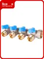 Коллектор с шаровыми кранами STOUT Smb 6211 341204 3/4, 4 отвода 1/2, синие ручки RG0091AACQNHBU