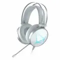Игровые наушники проводные Dareu EH722X White