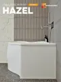 Панель боковая для асимметричной ванны HAZEL 150х95 см, левая, MODULEASY 02хэй15бл