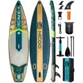 Надувная двухслойная SUP-доска HICOO Blue Coast STD 11' 335x86x15 см / Сапборд для отдыха на воде