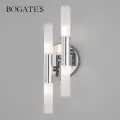 Бра / Настенный светильник Bogate's Bastone 346/4, G4, 4*3 Вт, поворотный, с выключателем, цвет хром