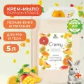 Жидкое мыло для рук 5 л Clean&Green Cremy, Тропикано, увлажняющее с перламутром