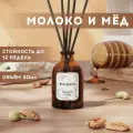 Ароматический диффузор для дома, ароматизатор с палочками, парфюм для дома, 50 мл, Молоко и мёд