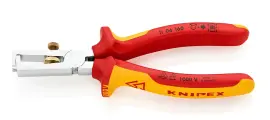 Стриппер KNIPEX VDE, d5 мм (10 кв. мм), длина 160 мм, пружина, хром, 2-комп диэлектрические ручки KN-1106160