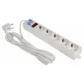 Сетевой фильтр Power Cube, 5 розеток, 5 м, 10 А, 2200 Вт, белый./В упаковке шт: 1