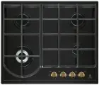 Варочная поверхность газовая Electrolux EGH6343ROR, чугунные решетки, черный/эмаль