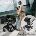 Коляска 2в1 Bugaboo Fox 5 BLACK/GREY MELANGE/MIDNIGHT BLACK в комплекте