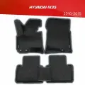 Коврики EVA 3D с бортами Hyundai ix35 (2009-2015) + 2 логотипа Hyundai / ковры ЕВА (ЭВА) 3д с бортиками Хендай Ай Икс 34