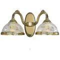 Бра Reccagni Angelo A 6302/2, E27, 120 Вт, кол-во ламп: 2 шт., золотой/белый
