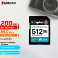 Kingston 512GB SD Card U3 V30 Camera Memory Card High Speed SD Card 4K Ultra HD Recording 200MB/s Read Speed 160MB/s Write Speed