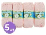 Пряжа ПНК им. Кирова Ромашка (1002), бледно-розовый, 5 шт. по 75 г