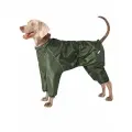 Утепленный комбинезон для собак средних и крупных пород, цвет хаки, Д1