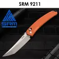 Нож складной SRM 9211-GJ сталь 8Cr13MoV, рукоять Orange G10