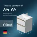 Тумба с раковиной AM.PM X-Joy подвесная 55 см, 2 ящика, белый глянец